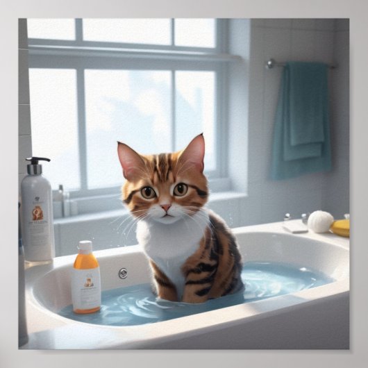 poster The Cat's Ultimate Bathbath Experience (Devant)