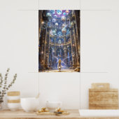 Poster The Celestial Library: Where Magic Meets Knowledge (Cuisine)