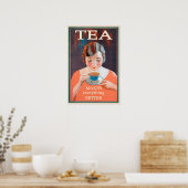 Poster Thé chaud Vintage (Cuisine)