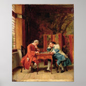 Poster The Chess Players, 1856 (Devant)