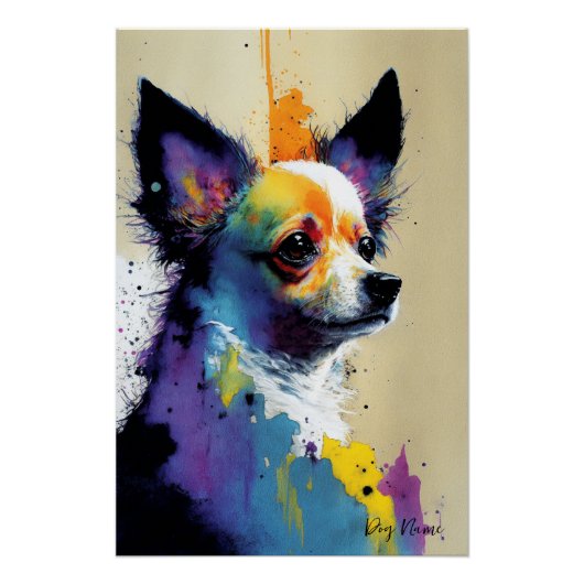 Poster The Chihuahua Dog - Composition 002 (Devant)