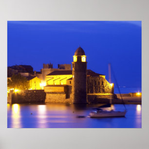 Poster The church Eglise Notre Dame des Anges, our lady