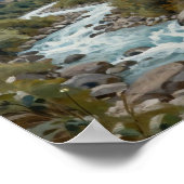 Poster The Churning Current: A Glacial River Winding (Coin)