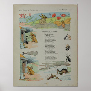 Poster The Cicada and the Ant from the Fables