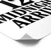 Poster The Clock Strikes 12 Midnight Arrives Meme  (Coin)