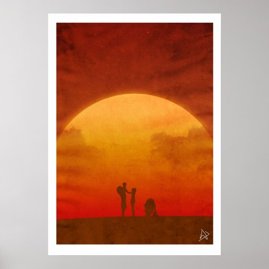 Poster The Clone Wars Minimaliste (Devant)