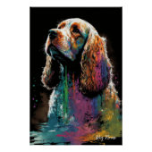 Poster The Cocker Spaniel Dog - Composition 003 (Devant)