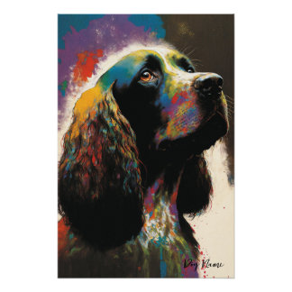Poster The Cocker Spaniel Dog - Composition 010