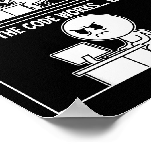 Poster The Code Doesn't Work Funny Programmer Computer En (Coin)