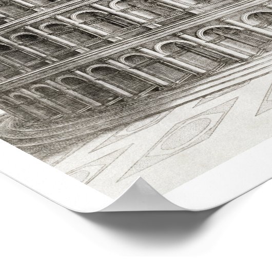 Poster The Colosseum, built in AD 80 (graving) (Coin)