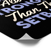 Poster The Comeback Is Always Stronger Than The Setback  (Coin)