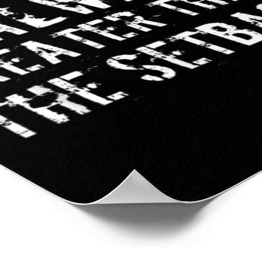 Poster The Comeback Is Greater Than The Setback  (Coin)