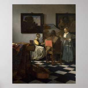 Poster The Concert (c.1664) — Vermeer