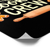 Poster The Cookie Crew Christmas Baking Cookie Lover  (Coin)