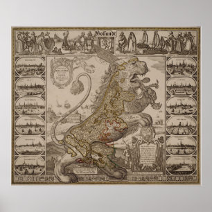 Poster The county Holland