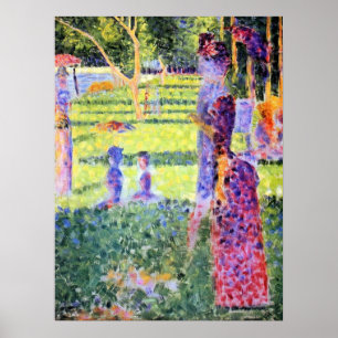 Poster The Couple by Georges Seurat, Vintage Pointillism