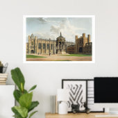 Poster The Court of Trinity College, Cambridge, from 'The (Bureau à domicile)