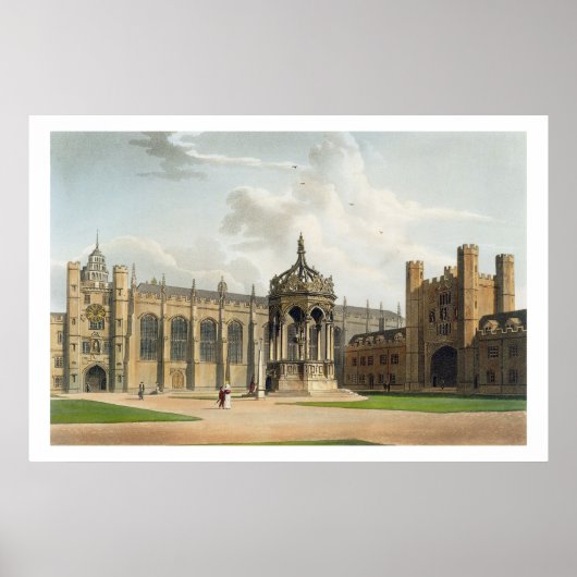 Poster The Court of Trinity College, Cambridge, from 'The (Devant)