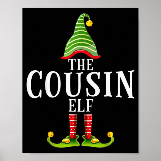Poster The Cousin Elf Funny Matching Pajama Xmas  (Devant)