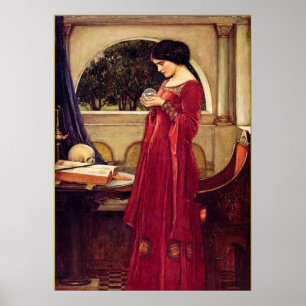Poster "The Crystal Ball" de John William Waterhouse
