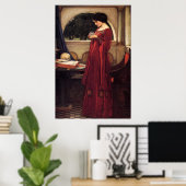 Poster The Crystal Ball, par John William Waterhouse -190 (Bureau à domicile)