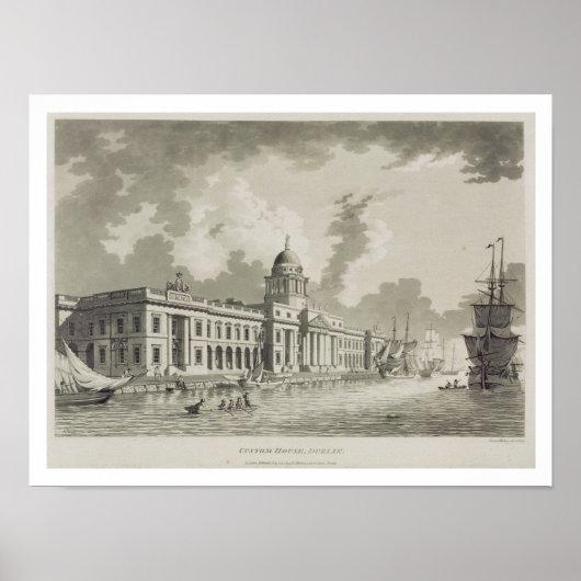 Poster The Custom House, Dublin, 1792 (Devant)