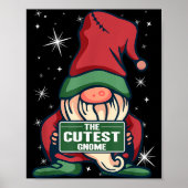 Poster The Cutest Gnome Xmas Elf Matching Family Christma (Devant)
