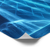 Poster The Cybernetic Cascade: A Luminous Digital Waterfa (Coin)