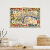 Poster The Daily Telegraph Map of the Royal Wedding (Cuisine)