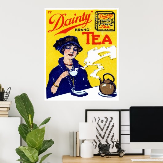 Poster Thé Dainty 1910 (Bureau à domicile)