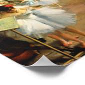 Poster The Dance Class (1874) par Edgar Degas (Coin)