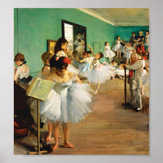 Poster The Dance Class (1874) par Edgar Degas (Devant)