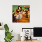 Poster The Dance Class by Edgar Degas (Bureau à domicile)