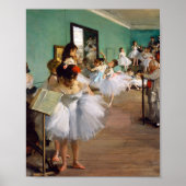 Poster The Dance Class by Edgar Degas (Devant)
