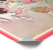 Poster Thé dansant de jeunes filles de collection (Coin)