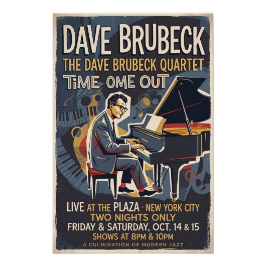 Poster The Dave Brubeck Quartet (Devant)