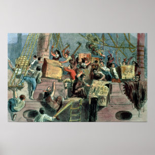 Poster Thé de Boston, le 16 décembre 1773