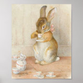 Poster Thé de lapin - Beatrix Potter (Devant)