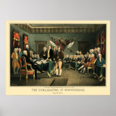 Poster The Declaration of Independence, 1850, Restored (Devant)