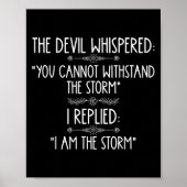 Poster The Devil Whispered You Cannot Withstand The Self- (Devant)