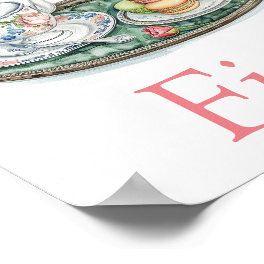 Poster Thé d'impression d'affiche moderne (Coin)