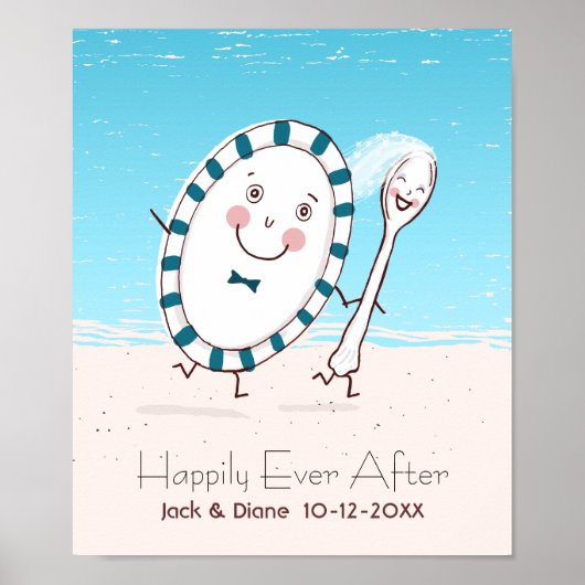 Poster The Dish Runs Away with the Spoon Beach Wedding (Devant)