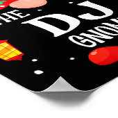 Poster The Dj Gnome Matching Family Christmas Gnome Pajam (Coin)