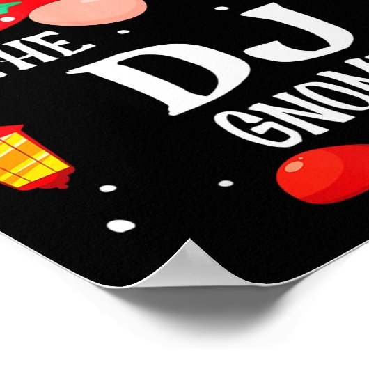 Poster The Dj Gnome Matching Family Christmas Gnome Pajam (Coin)