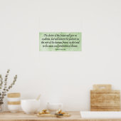 Poster The Doctor of the Future - Edison Quote Print (Cuisine)