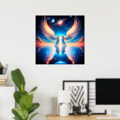 Poster The Double Angels on 24x24 Wall  (Bureau à domicile)