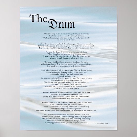 Poster The Drum ©2012 par Trinka Polite (poster) (Devant)