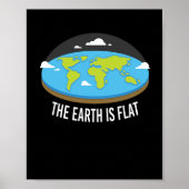 Poster The Earth Is Flat Earthers (Devant)
