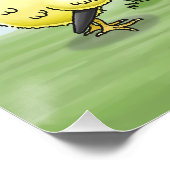 Poster The Easter egg is painted by the chicks (Coin)