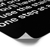 Poster The Elevator To Success Is Out Of Order - Funny Mo (Coin)